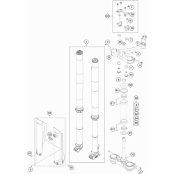 FOURCHE TÉLÉSCOPIQUE, TÉ DE FOURCHE