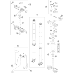 FOURCHE TÉLÉSCOPIQUE, TÉ DE FOURCHE