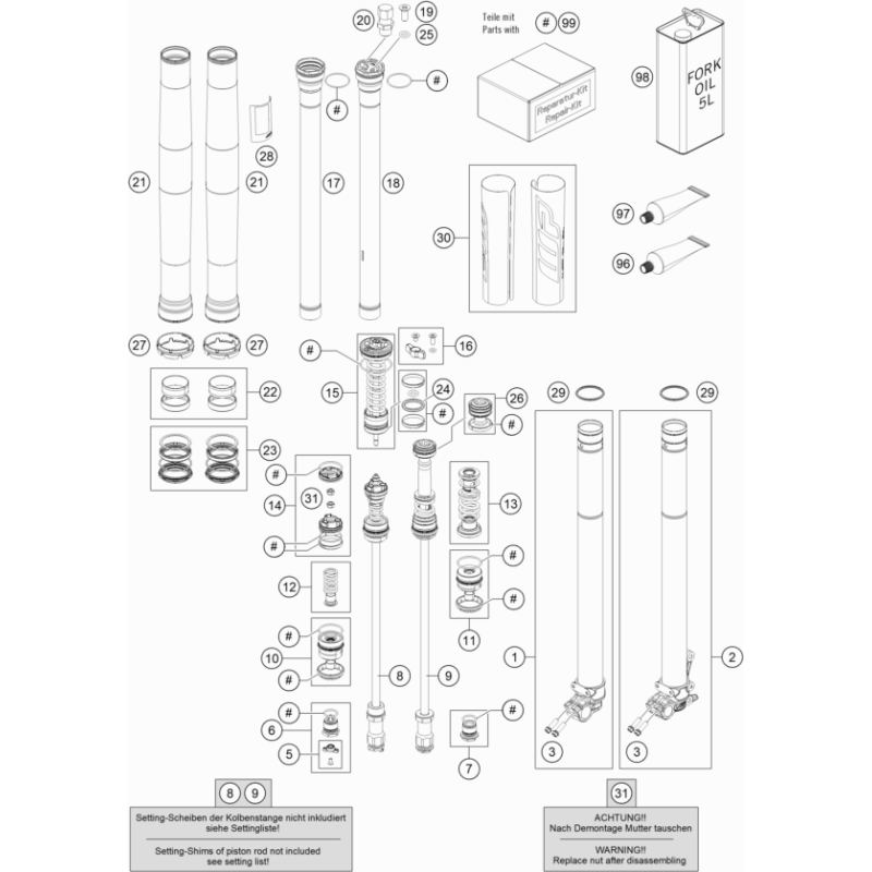 FOURCHE TÉLÉSCOPIQUE