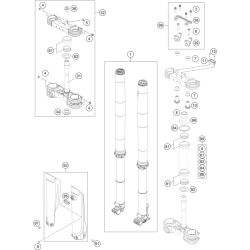 FOURCHE TÉLÉSCOPIQUE, TÉ DE FOURCHE