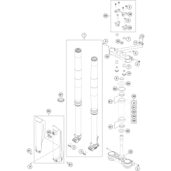 FOURCHE TÉLÉSCOPIQUE, TÉ DE FOURCHE