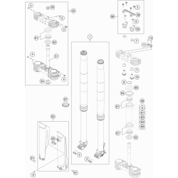 FOURCHE TÉLÉSCOPIQUE, TÉ DE FOURCHE