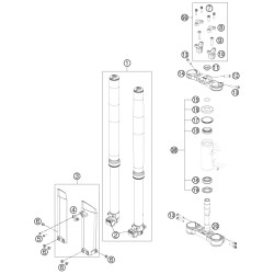 FOURCHE TÉLÉSCOPIQUE, TÉ DE FOURCHE