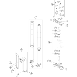 FOURCHE TÉLÉSCOPIQUE, TÉ DE FOURCHE