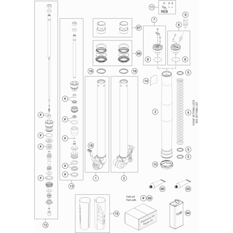 FOURCHE TÉLÉSCOPIQUE