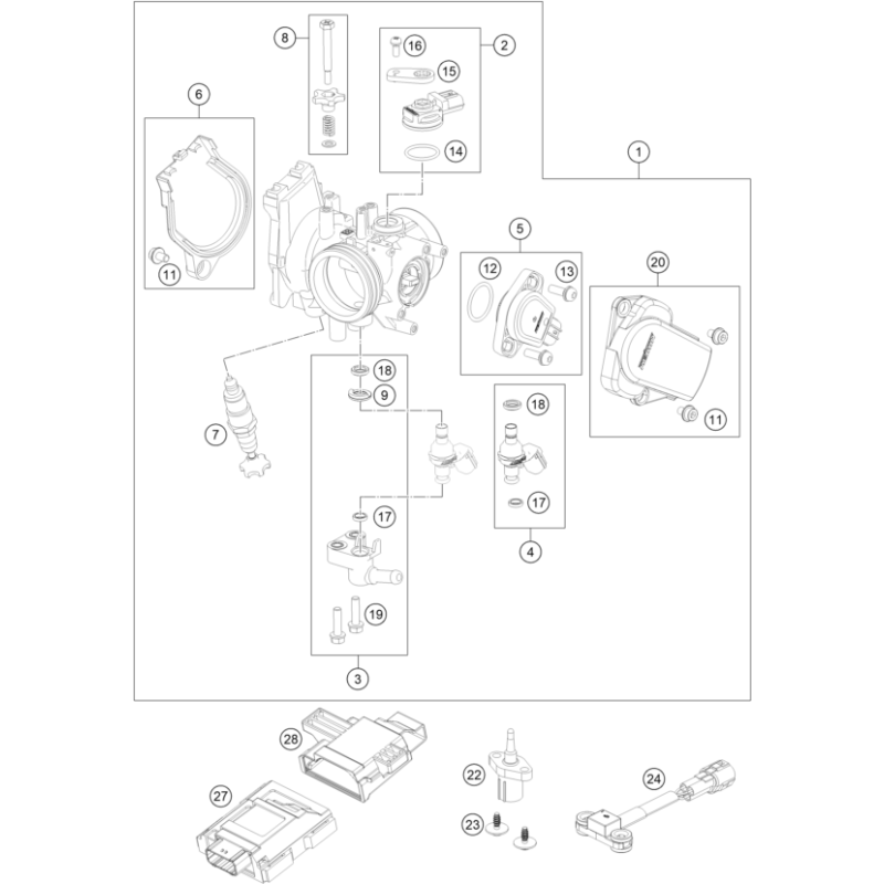 CORPS DU CLAPET D'ÉTRANGLEMENT