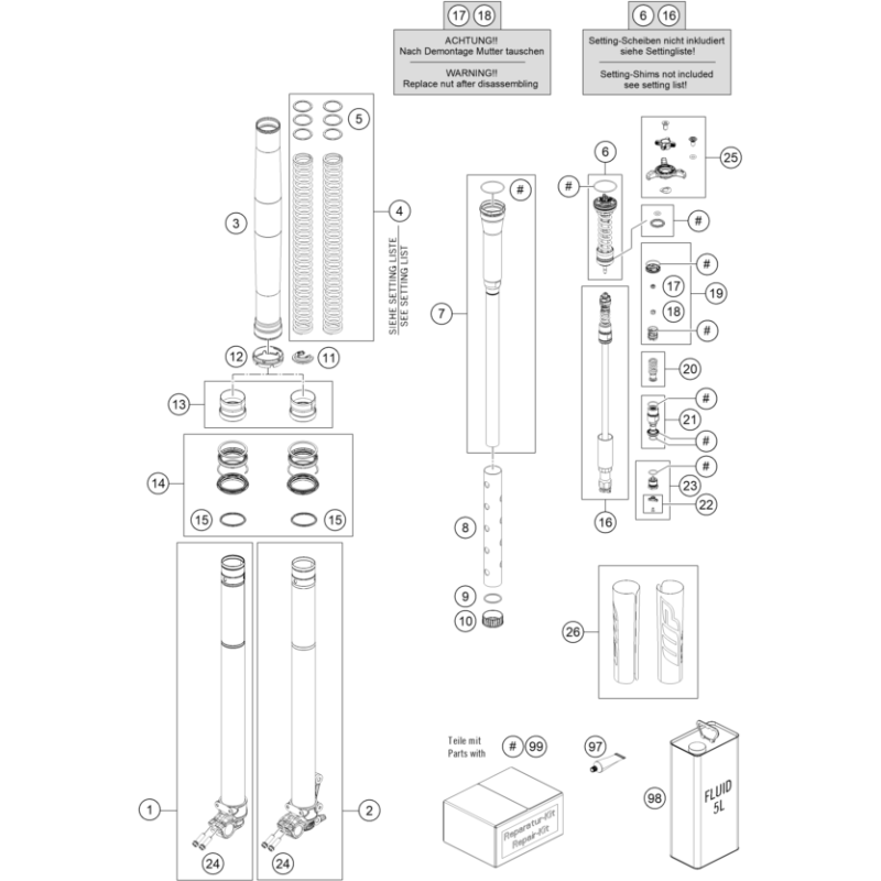 FOURCHE TÉLÉSCOPIQUE