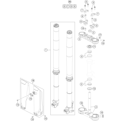 FOURCHE TÉLÉSCOPIQUE, TÉ DE FOURCHE