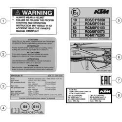 TECHNIC INFORMATION STICKER