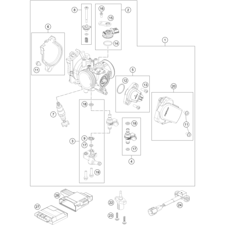 CORPS DU CLAPET D'ÉTRANGLEMENT