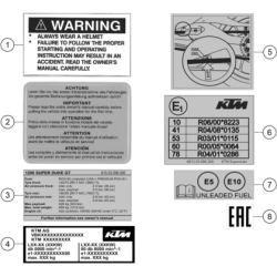 TECHNIC INFORMATION STICKER