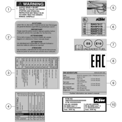 TECHNIC INFORMATION STICKER