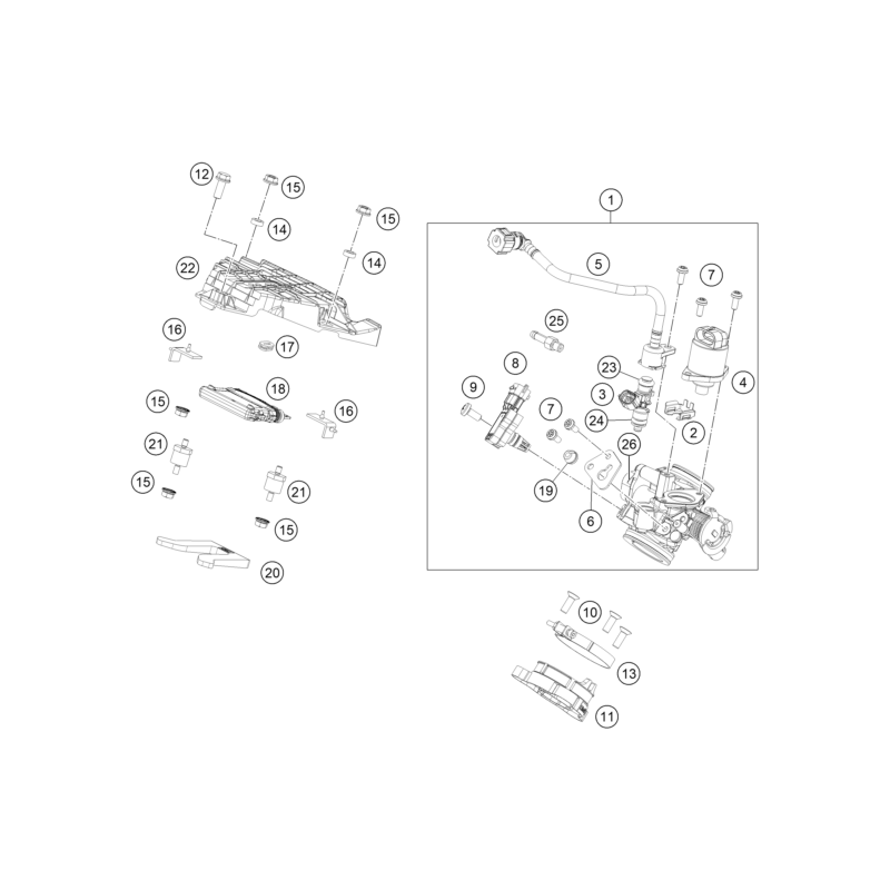 CORPS DU CLAPET D'ÉTRANGLEMENT