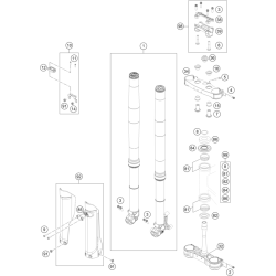 FOURCHE TÉLÉSCOPIQUE, TÉ DE FOURCHE