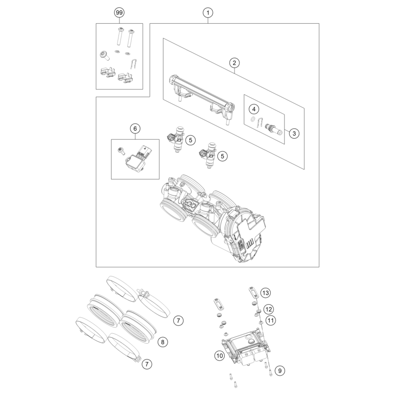 CORPS DU CLAPET D'ÉTRANGLEMENT