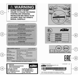 TECHNIC INFORMATION STICKER