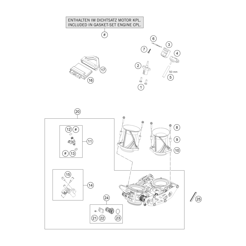 CORPS DU CLAPET D'ÉTRANGLEMENT