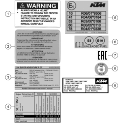 TECHNIC INFORMATION STICKER