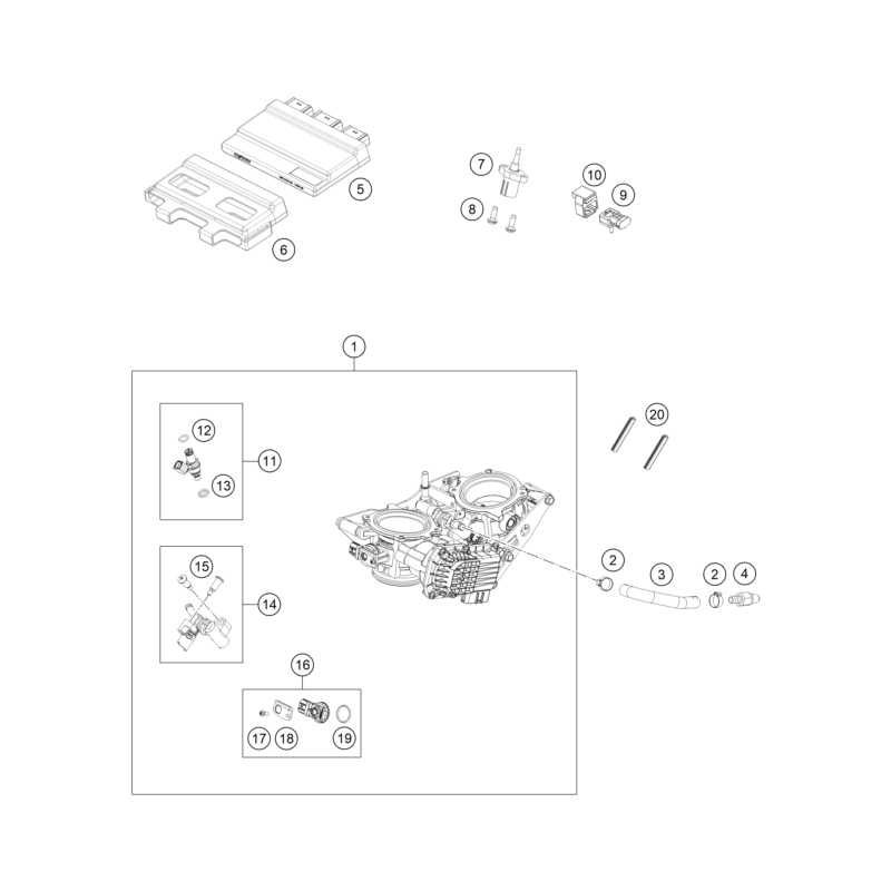 CORPS DU CLAPET D'ÉTRANGLEMENT