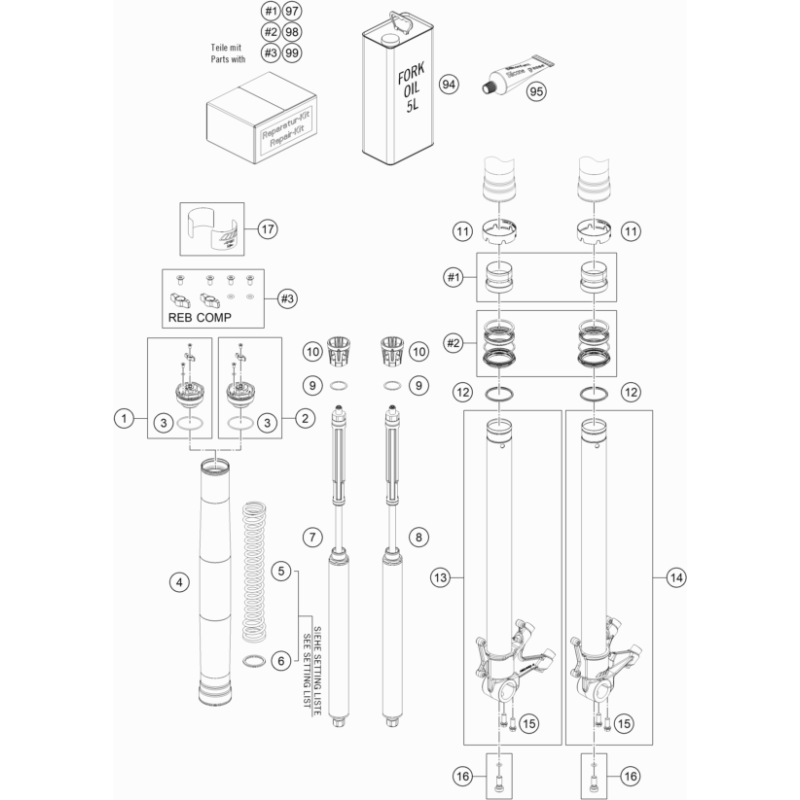 FOURCHE TÉLÉSCOPIQUE