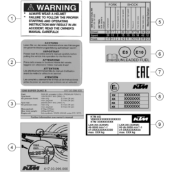 TECHNIC INFORMATION STICKER