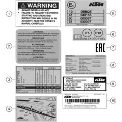 TECHNIC INFORMATION STICKER