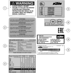 TECHNIC INFORMATION STICKER