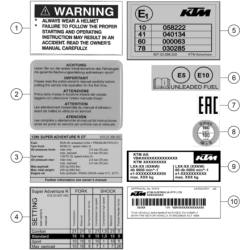 TECHNIC INFORMATION STICKER