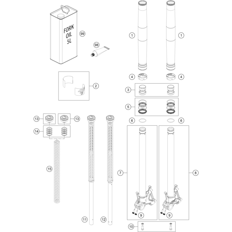 FOURCHE TÉLÉSCOPIQUE