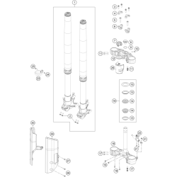 FOURCHE TÉLÉSCOPIQUE, TÉ DE FOURCHE