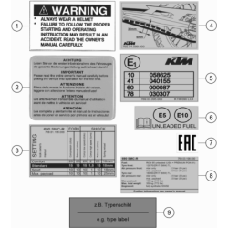 TECHNIC INFORMATION STICKER