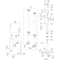 FOURCHE TÉLÉSCOPIQUE, TÉ DE FOURCHE