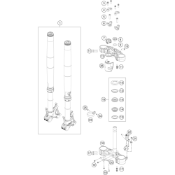 FOURCHE TÉLÉSCOPIQUE, TÉ DE FOURCHE