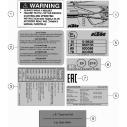 TECHNIC INFORMATION STICKER