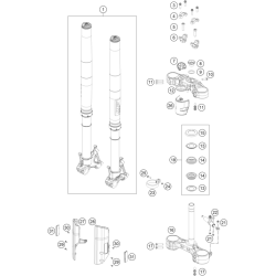 FOURCHE TÉLÉSCOPIQUE, TÉ DE FOURCHE