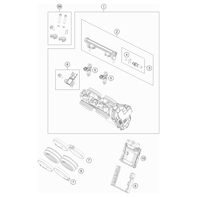 CORPS DU CLAPET D'ÉTRANGLEMENT