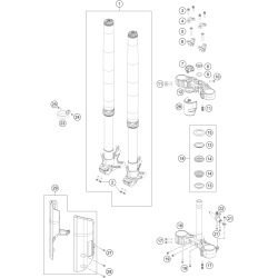 FOURCHE TÉLÉSCOPIQUE, TÉ DE FOURCHE