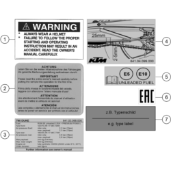 TECHNIC INFORMATION STICKER