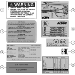 TECHNIC INFORMATION STICKER