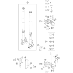 FOURCHE TÉLÉSCOPIQUE, TÉ DE FOURCHE