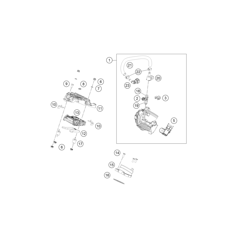 CORPS DU CLAPET D'ÉTRANGLEMENT