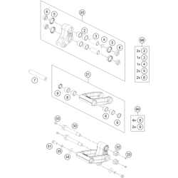 ARTICULATION DE L'AMORTISSEUR PRO LEVER