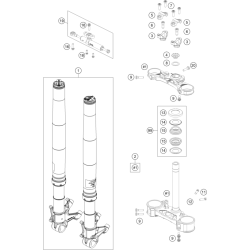 FOURCHE TÉLÉSCOPIQUE, TÉ DE FOURCHE