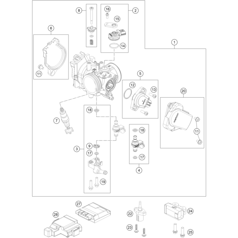 CORPS DU CLAPET D'ÉTRANGLEMENT