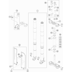 FOURCHE TÉLÉSCOPIQUE, TÉ DE FOURCHE