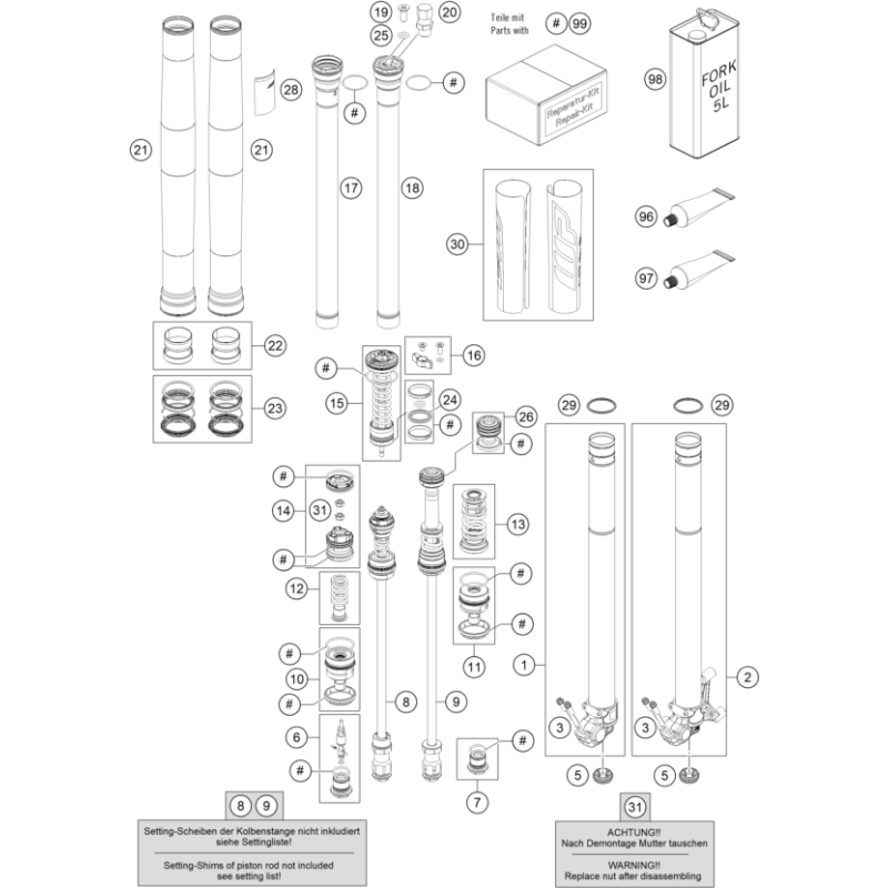 FOURCHE TÉLÉSCOPIQUE