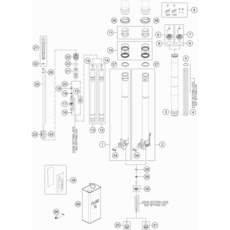 FOURCHE TÉLÉSCOPIQUE