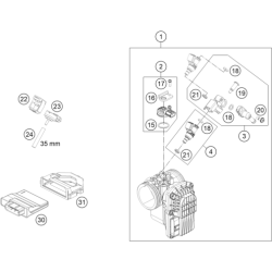 CORPS DU CLAPET D'ÉTRANGLEMENT