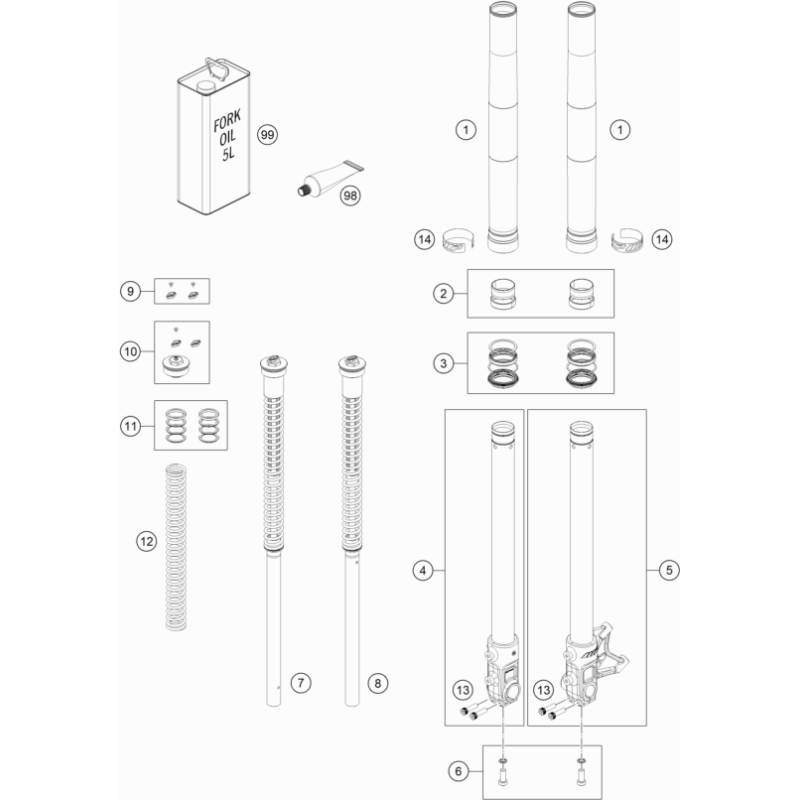 FOURCHE TÉLÉSCOPIQUE