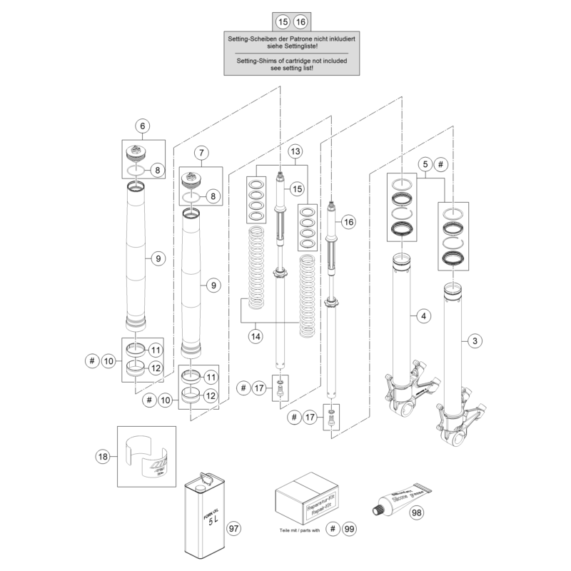 FOURCHE TÉLÉSCOPIQUE